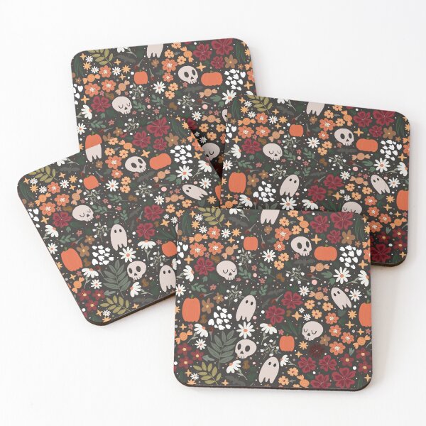 Item preview, Fall Halloween Floral Pattern  designed and sold by Sydie Studio.