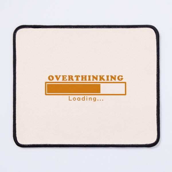 Item preview, Cute Funny Aesthetic Orange Overthinking Design designed and sold by Dr3amsInInk.