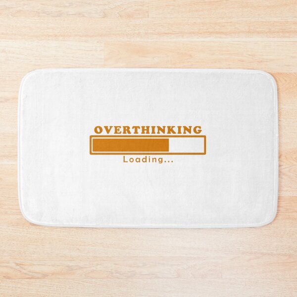 Item preview, Cute Funny Aesthetic Orange Overthinking Design designed and sold by Dr3amsInInk.