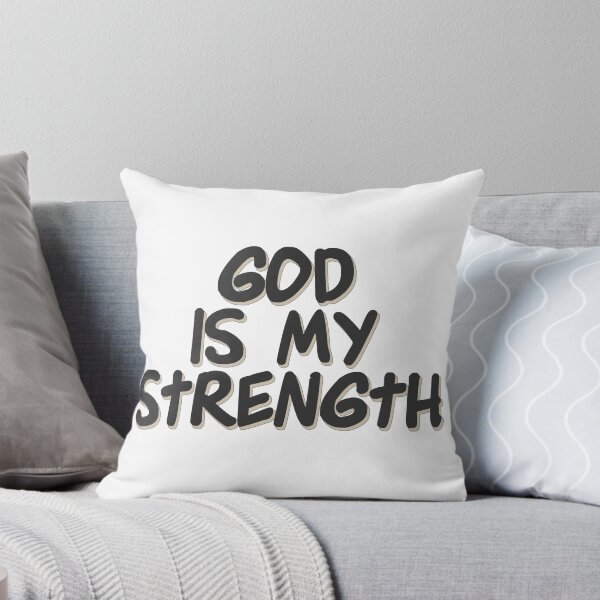 Item preview, Christian Quotes - Bible Verse - God is My Strength designed and sold by MyArt23.