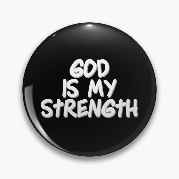 Item preview, Christian Quotes - Bible Verse - God is My Strength designed and sold by MyArt23.