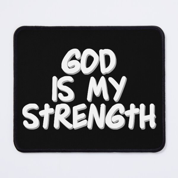 Item preview, Christian Quotes - Bible Verse - God is My Strength designed and sold by MyArt23.