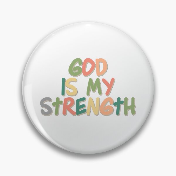 Item preview, Copy of Christian Quotes - Bible Verse - God is My Strength designed and sold by MyArt23.