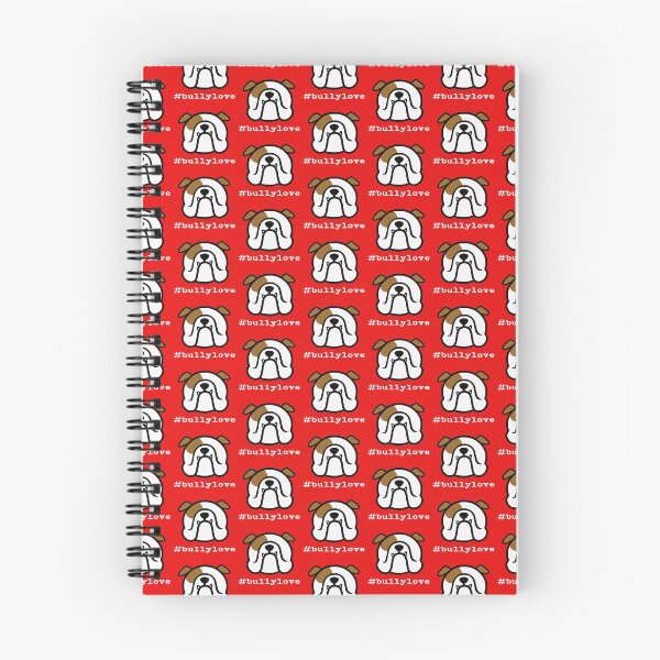 Item preview, #Bullylove! English Bulldog face with hashtag with redbackground designed and sold by smooshfaceutd.