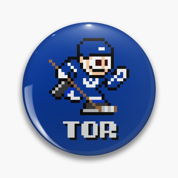 Item preview, Toronto Maple Leafs Home + Initials (8-bit Hockey Player) designed and sold by The Armorsmith.
