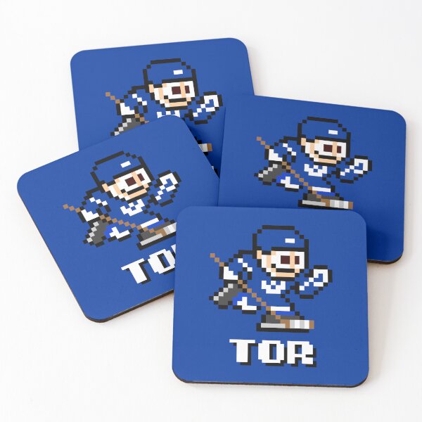 Item preview, Toronto Maple Leafs Home + Initials (8-bit Hockey Player) designed and sold by The Armorsmith.