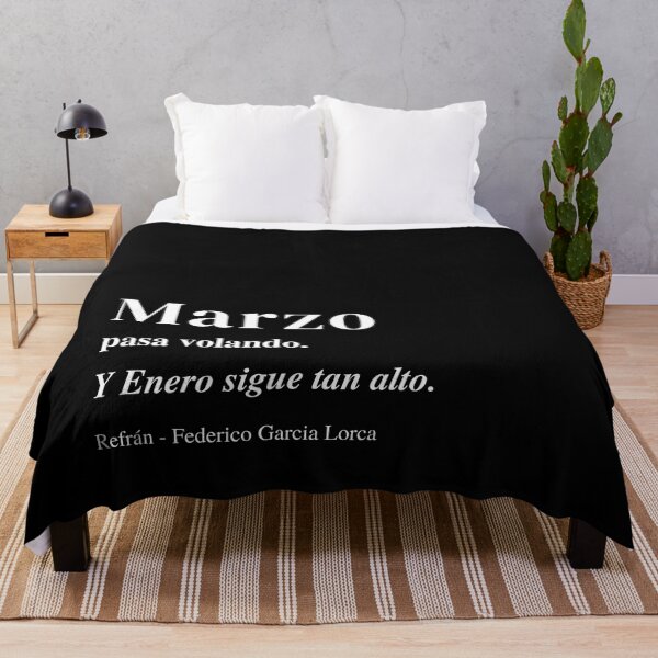 Item preview, March flies by And January is still so high | Saying Federico Garcia Lorca designed and sold by taniastyle.