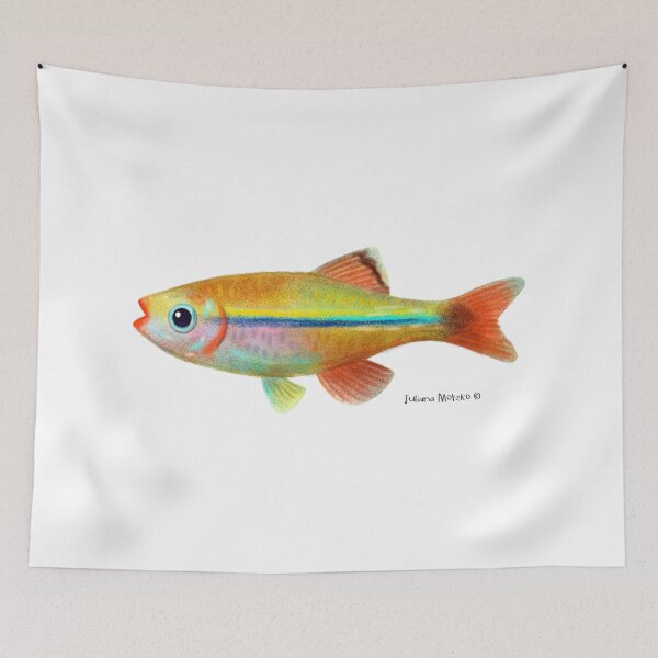Item preview, White Cloud Minnows Fish designed and sold by julianamotzko.