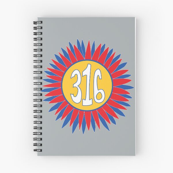 Item preview, Hand Drawn Kansas Sunflower 316 Area Code Crimson Blue designed and sold by itsrturn.