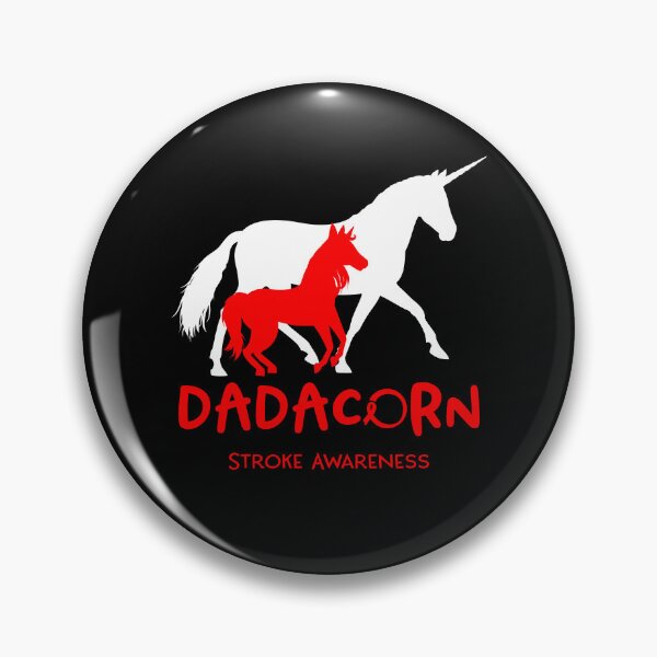 Item preview, Stroke Awareness Dad Unicorn Dadacorn Support Stroke Warrior  designed and sold by RunningShop.