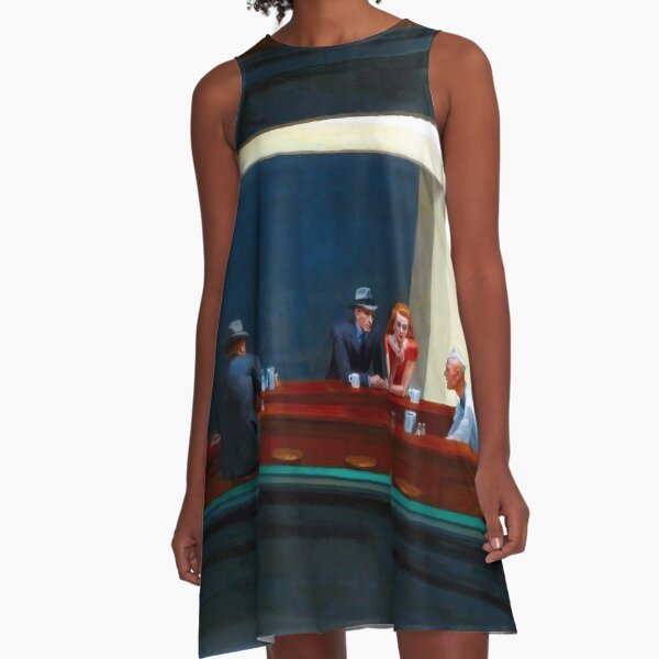 limpiado y corregido el color. Agarra a tu amiga y tus cigarrillos y haz una cita nocturna con una taza de café. Vestido acampanado