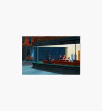 "Nighthawks" by Edward Hopper (1942) Art Board