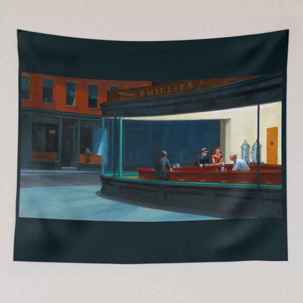 Item preview, "Nighthawks" by Edward Hopper (1942) designed and sold by Vertigo Creative.