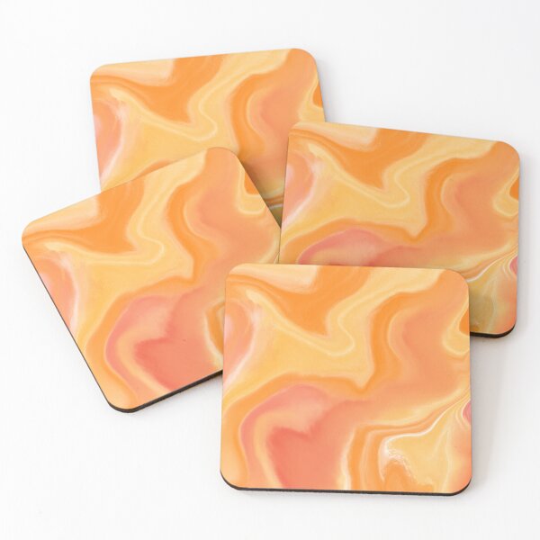 Item preview, Groovy retro 70s vibes psychedelic pattern in orange, yellow, coral designed and sold by thephoenixsoul.