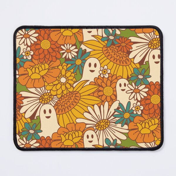 Item preview, 70s Boo Floral - Harvest designed and sold by latheandquill.
