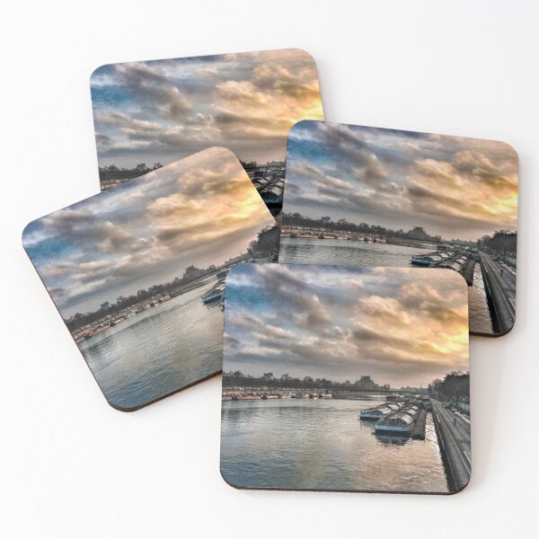 Item preview, Sunrise over the Seine river designed and sold by ylbartstudio.