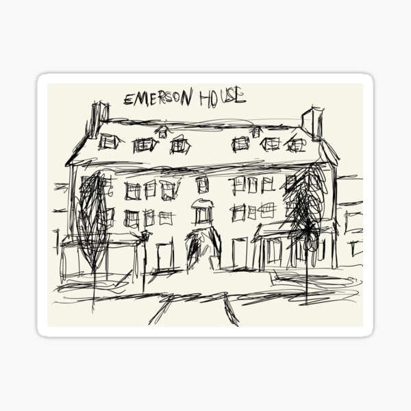 "Emerson House GoodNotes Sketch" Sticker for Sale by Zoew601 Redbubble