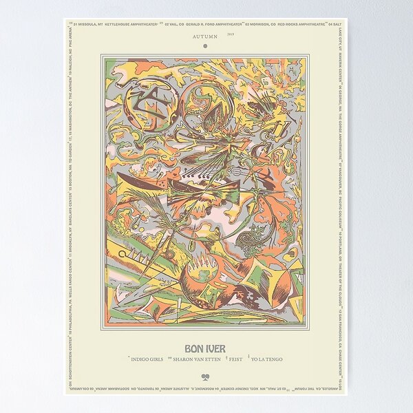 Item preview, Bon Iver Fall Tour designed and sold by John A Thomsen.