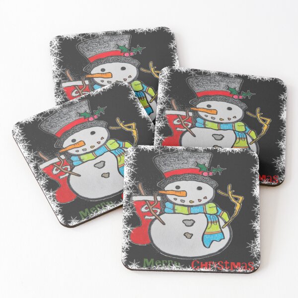 Item preview, Snowman holding a stocking designed and sold by Kira and Keiko.