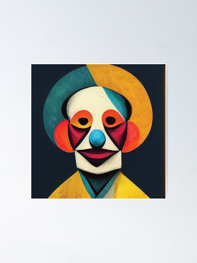 abstract clown paintings