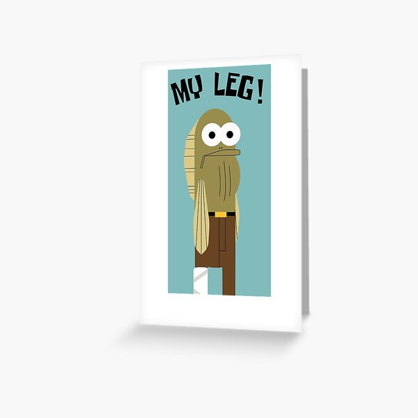 Funny greeting card by Comedy Card Company - Caught a fish