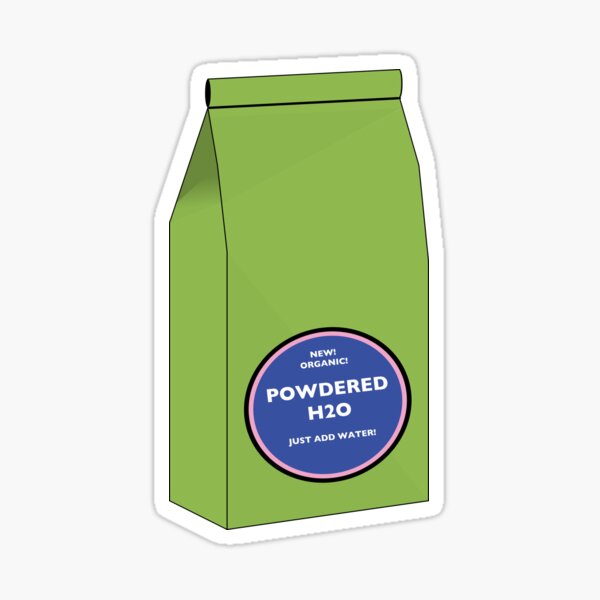 Powdered H2O Sticker