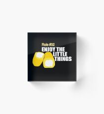 Zombieland - Rule 32 Acrylic Block
