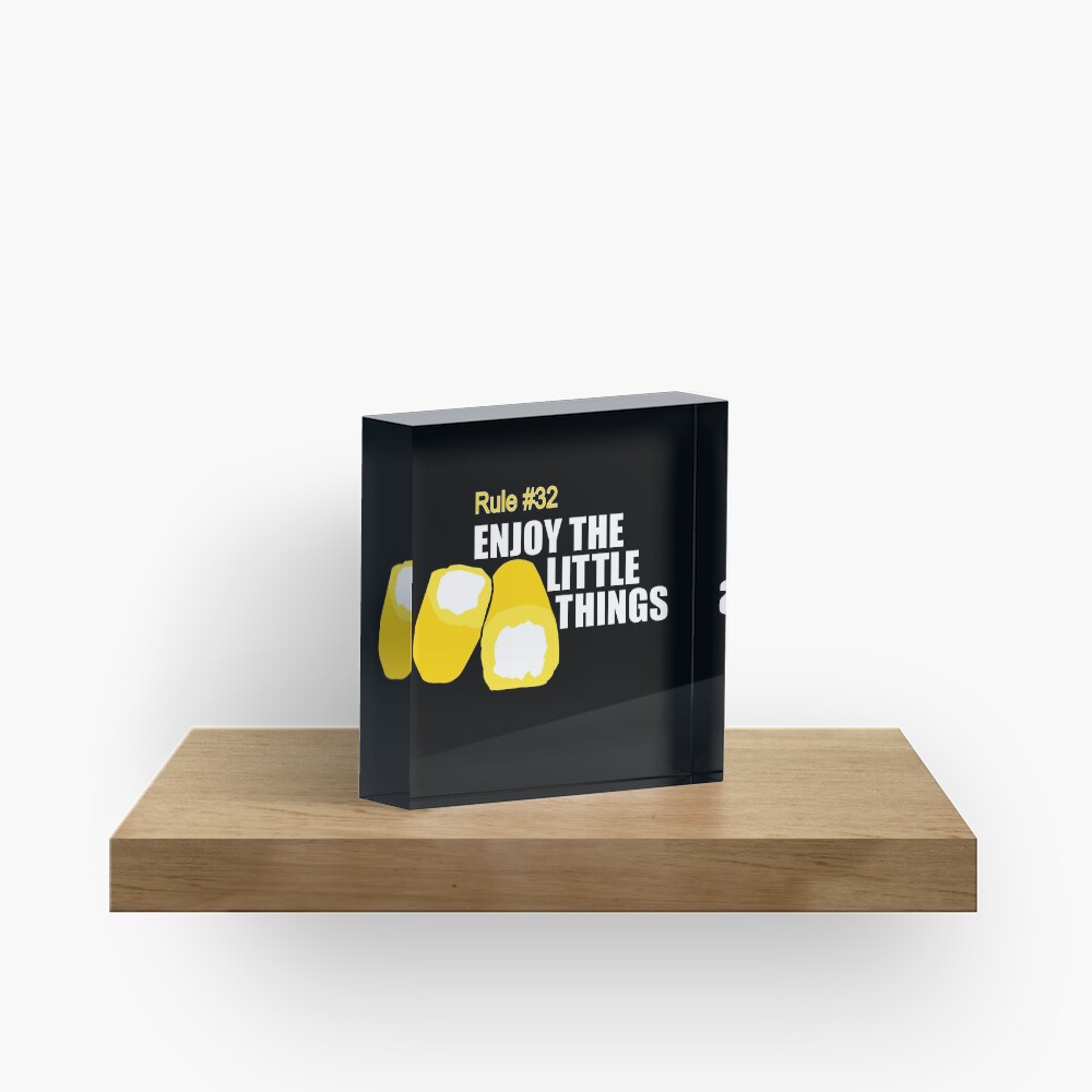 Zombieland - Rule 32 Acrylic Block