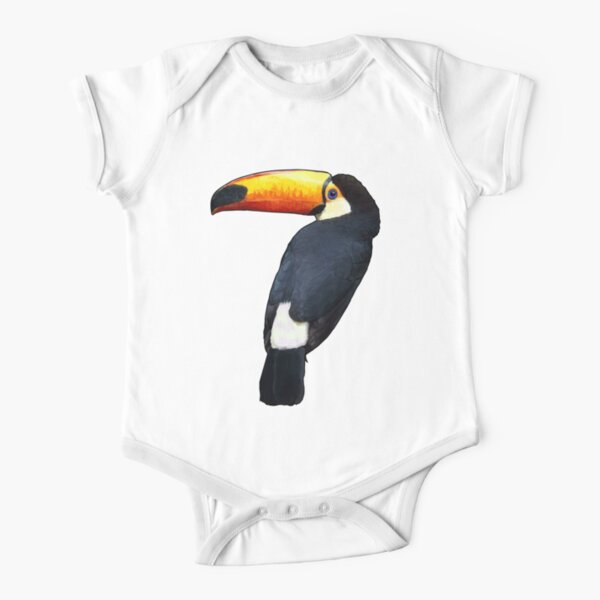 Toco Toucan Short Sleeve Baby One Piece Redbubble