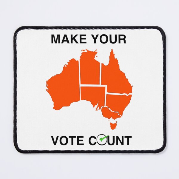Item preview, Make Your Vote Count - Australia Classic designed and sold by ChristopherB44.