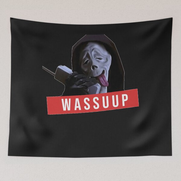 Item preview, wassup scream scary movie fun  designed and sold by MichaelMo1.