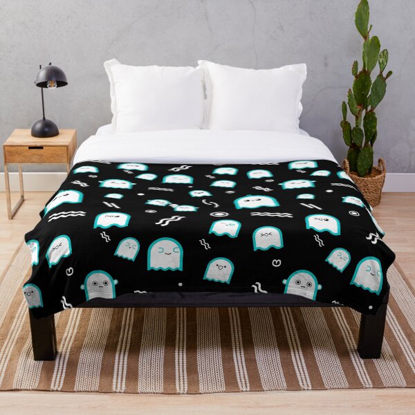 Item preview, Kawaii | Cute Ghosts (Black BG) designed and sold by mixMixtli.