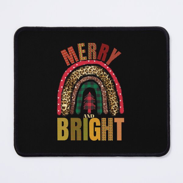 Item preview, Merry and Bright Patterns Leopard Rainbow Christmas Design designed and sold by tranquilbeach.