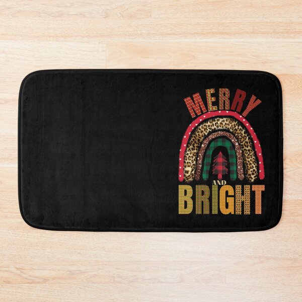 Item preview, Merry and Bright Patterns Leopard Rainbow Christmas Design designed and sold by tranquilbeach.