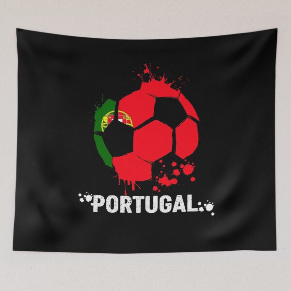 Artikelvorschau, Portugal Katar 2022 Weltmeisterschaft, Portugal Fußballmannschaft 2022 Unterstützer Lustige Portugal Flagge Futbol entworfen und verkauft von PrintOfi.