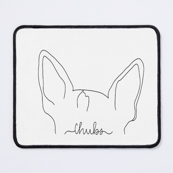 Item preview, Chubs dog outline transparent designed and sold by Happy Hope Co..