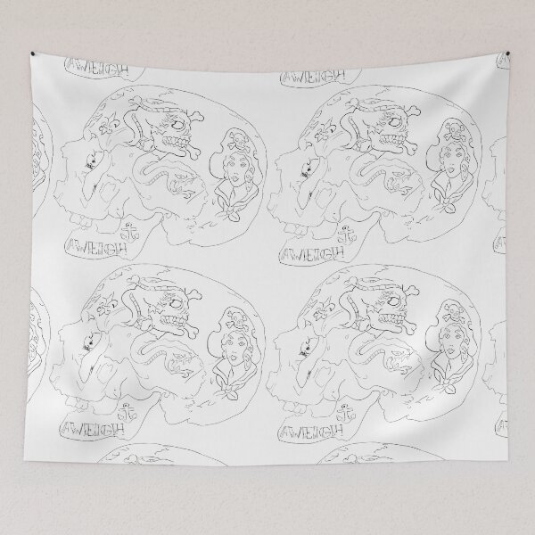 Item preview, Tattooed Skull Inking Illustration Design designed and sold by MCGraphics.