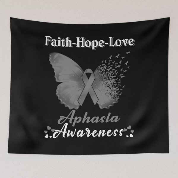 Item preview, Faith Hope Love Butterfly Aphasia Awareness designed and sold by Gillosina.