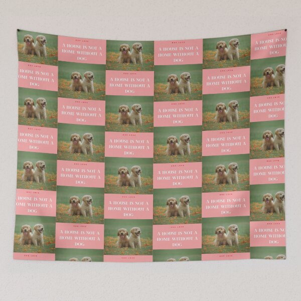 Item preview, " A HOUSE IS NOT A HOME WITHOUT A DOG "  WITH DOG DESIGN  designed and sold by findsbyjune374.