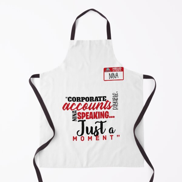 Item preview, Corporate accounts payable, Nina speaking...Just a moment. -Nina, Accounts Payable, Office Space  designed and sold by Sticker Up.