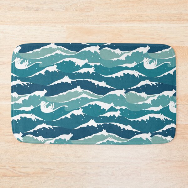 Item preview, Cat Landscape 135: Cat Waves designed and sold by ilovedoodle.