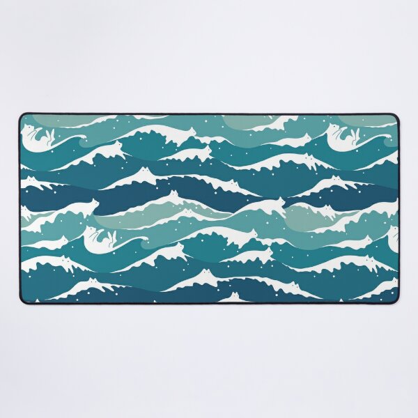 Waves Mouse Pads & Desk Mats for Sale