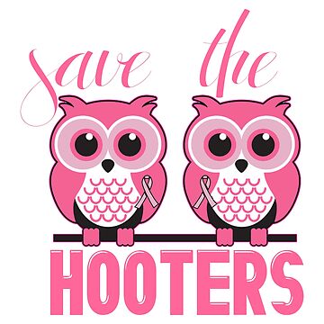 Breast Cancer Awareness Month October Owls, Save The Hooters