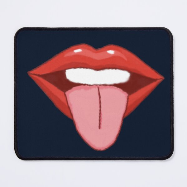 Item preview, Red Kissy Lips with Tongue designed and sold by H-with-B.