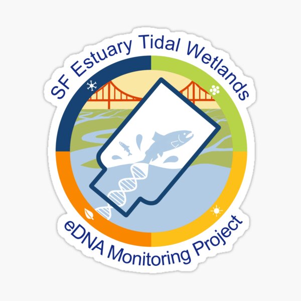 SF Estuary Tidal Wetlands eDNA Monitoring Project Sticker