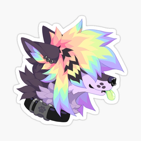 Gadget the Wolf >w< Sticker for Sale by AylaPhantom