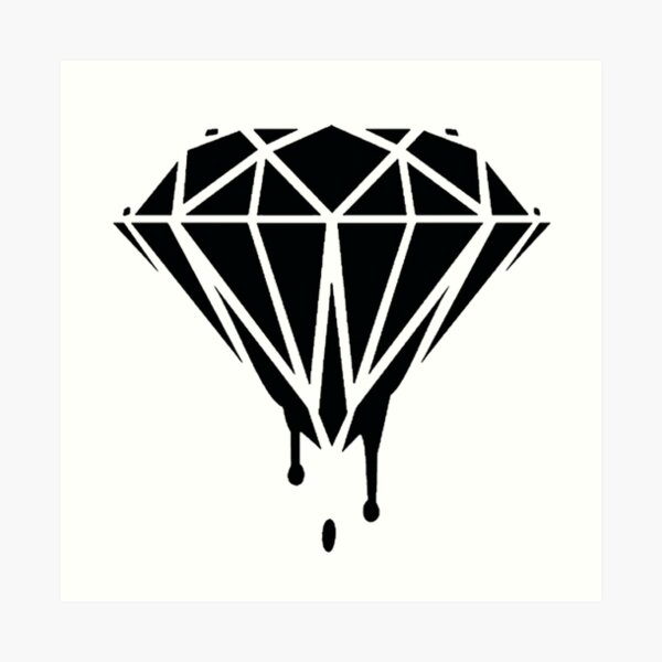 Dripping Diamond Art Prints | Redbubble