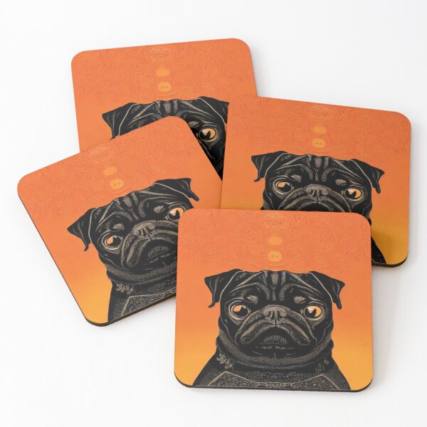 Item preview, Cute pug art designed and sold by TravelingOak.
