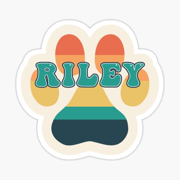 Riley Name Meaning Placemat Blue - Party Animal Print