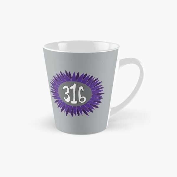 Item preview, Hand Drawn Kansas Sunflower 316 Area Code Purple designed and sold by itsrturn.